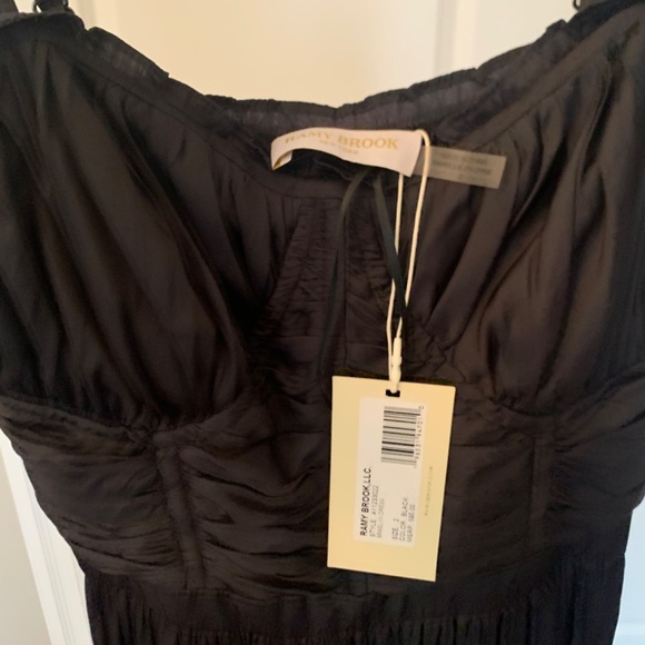 NWT Ramy Brook Braelyn dress black size 2 - Picture 2 of 5
